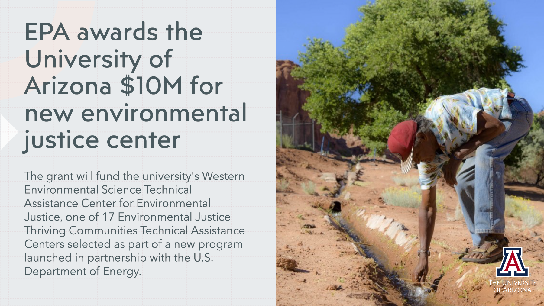 EPA awards the University of Arizona $10M for new environmental justice center