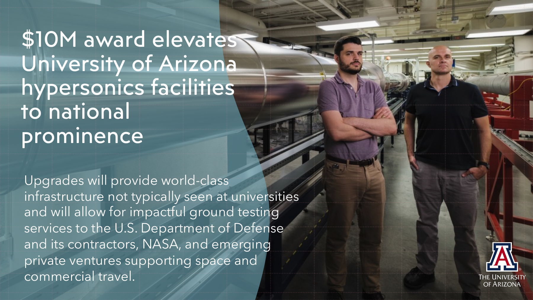 $10M award elevates University of Arizona hypersonics facilities to national prominence