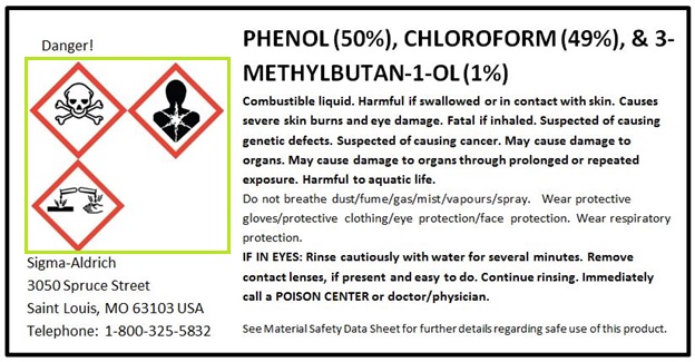 Reference Guide To Ghs Container Labels Uarizona Research Innovation