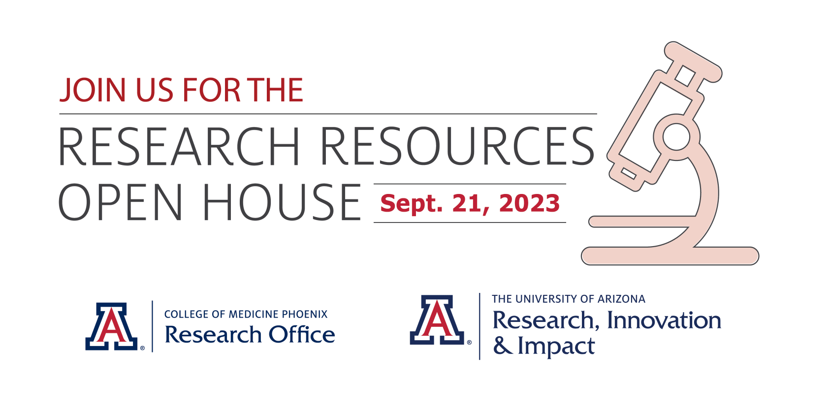 Poster image for the Research Resource Open House