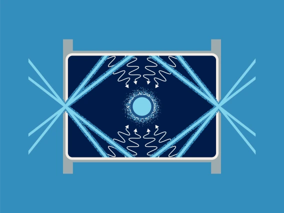 An illustration of a hohlraum which is an empty space that is in radiative equilibrium