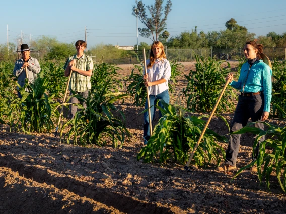 (left to right) Michael Kotutwa Johnson, Dennis Kay Nichols, Greta Marie Cotraccia, and Emily C. Rockey.