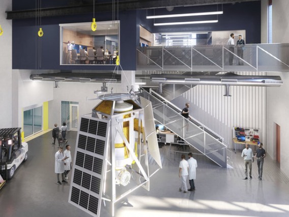 40-foot-high bay labs with 30-foot-high doors in the Applied Research Building