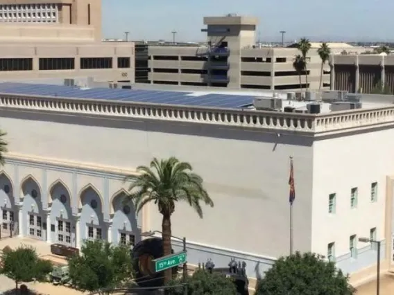 aerial photo of AMMNRE building exterior