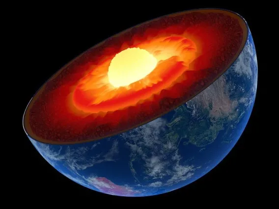 A view of the Earth's interior layers