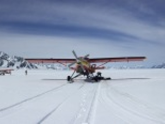 airplane on snow