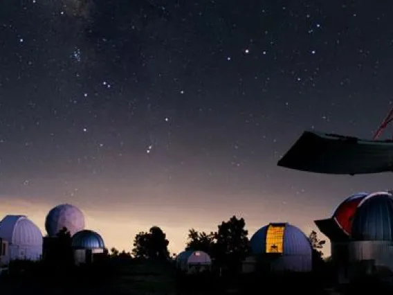 Univeristy of Arizona's Mt. Lemmon SkyCenter Telescopes at night