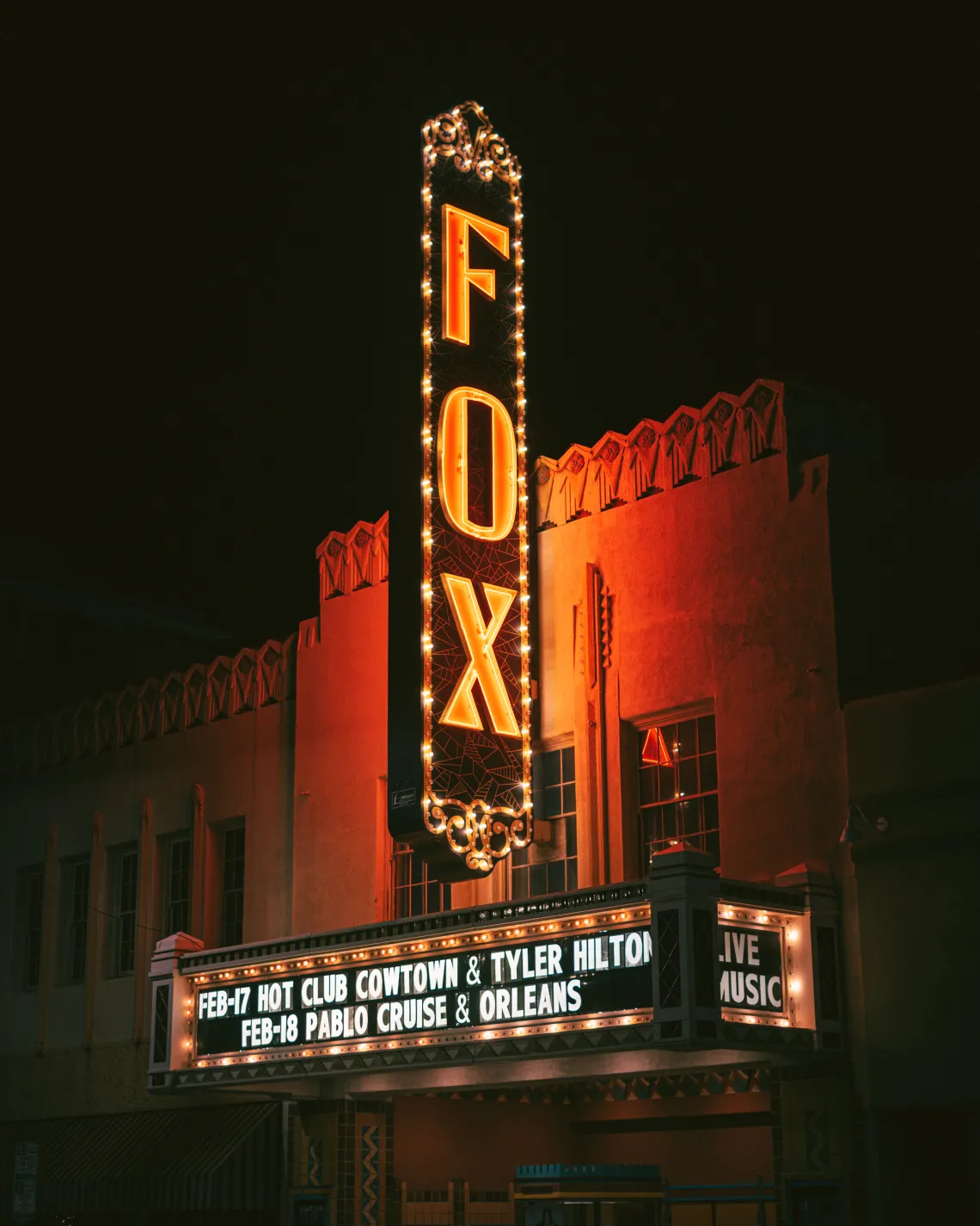 Tucson's historic Fox theater Marquee