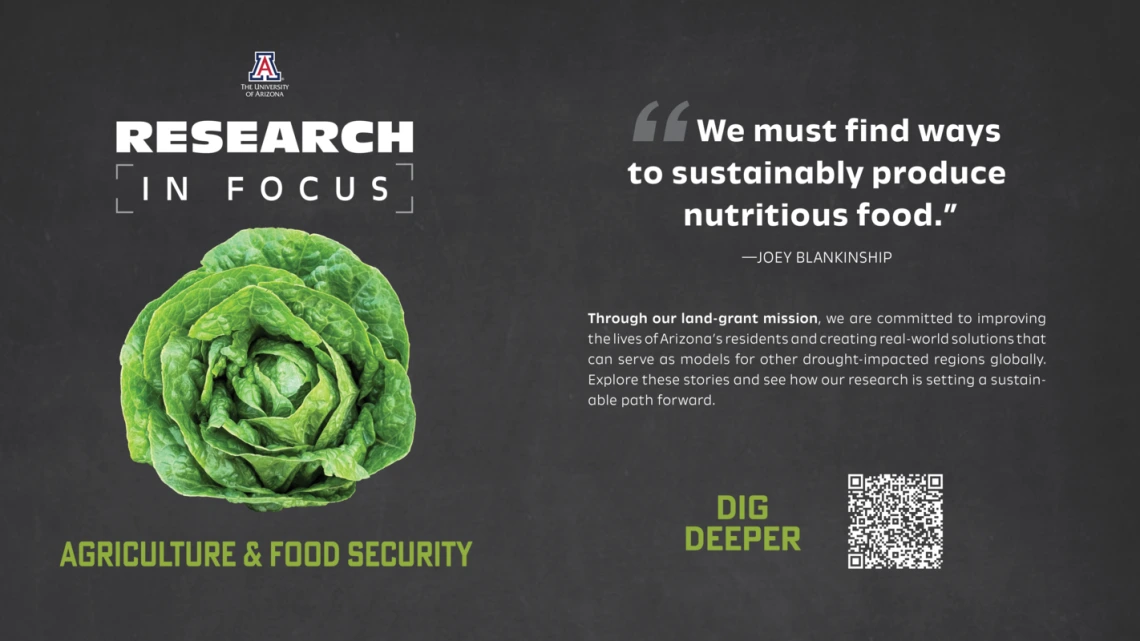 Agriculture & food security magazine QR code handout