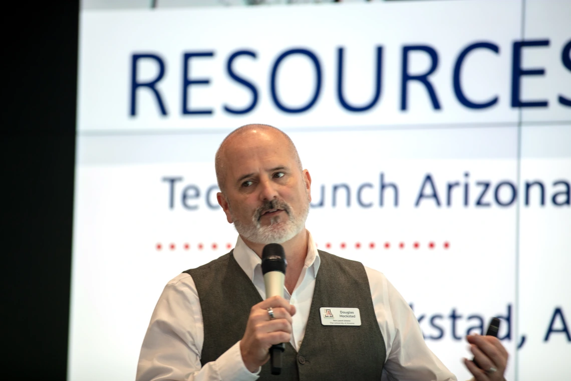 Doug Hockstad, Tech Launch Arizona, Associate Vice President, speaking at the AZ Healthcare Delegation.