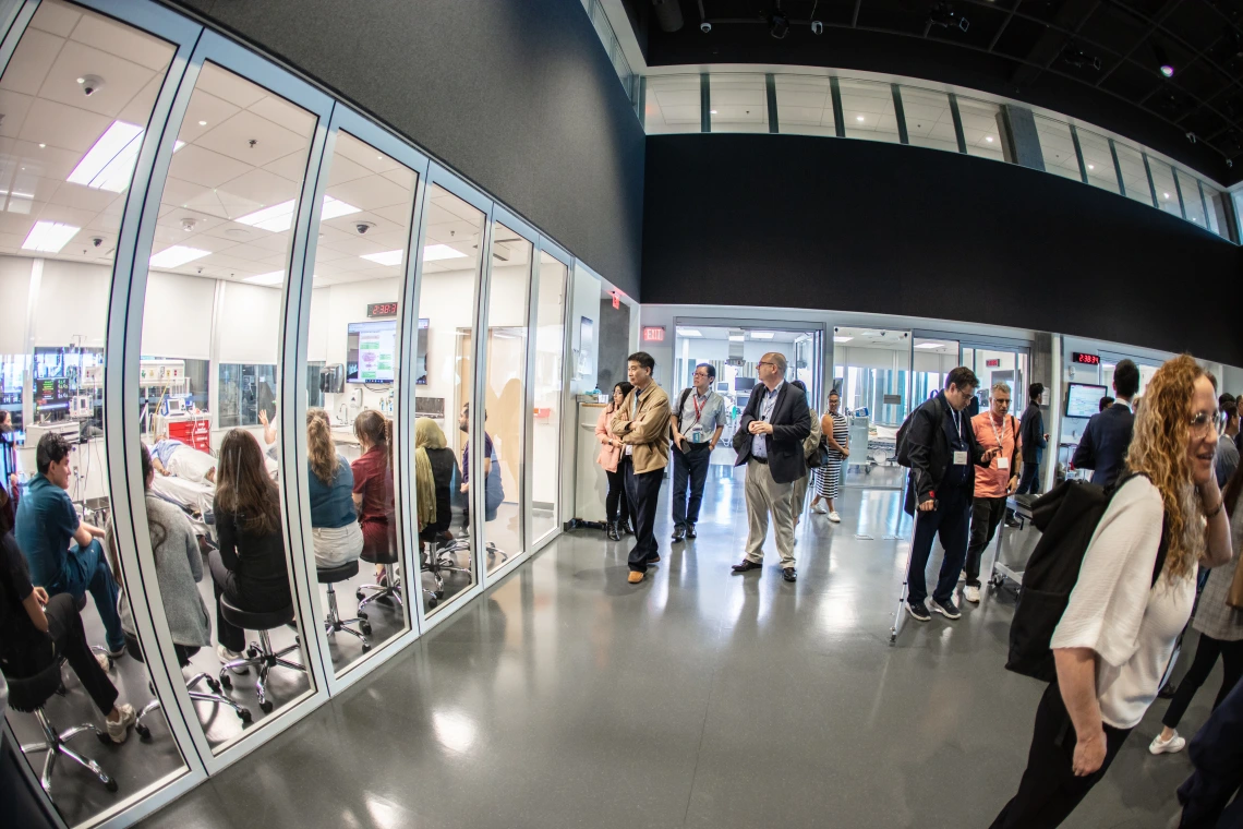 Attendees of the AZ Healthcare Delegation in the Astec lab.
