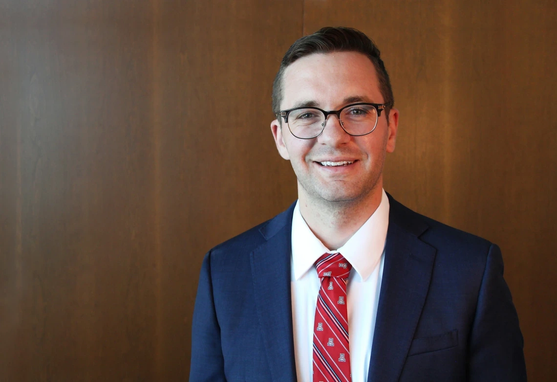 Assistant professor Kyle Hanquist, director of the University of Arizona’s Computational Hypersonics and Nonequilibrium Laboratory and a founding faculty member of the Arizona Research Center for Hypersonics