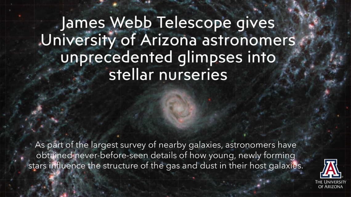James Webb Telescope gives University of Arizona astronomers unprecedented glimpses into stellar nurseries