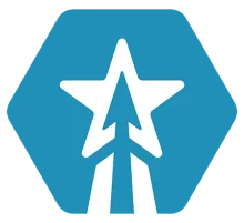 Blue Rising Star Icon