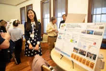 Rain Liu at the SBSRI Research Showcase, 2024
