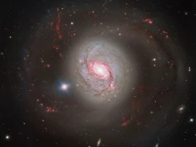 An image of the spiral galaxy NGC 1086 obtained by the European Southern Observatory’s Very Large Telescope (VLT)