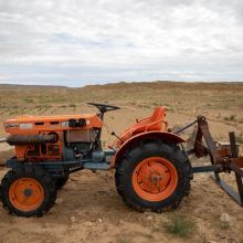 Tractor on a farm located on the Hopi Reservation