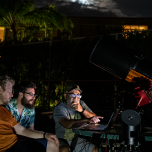 The UArizona teamled by Vishnu Reddy observes the separation of the OSIRIS-REx sample return capsule from the spacecraft from Kihei, Hawaii, on September 24, 2023. 
