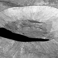 The moon's Giordano Bruno crater