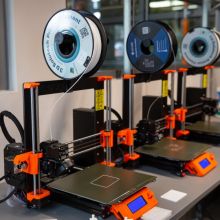 A 3D printer in a UArizona biomedical engineering laboratory