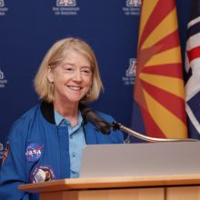 NASA Deputy Administrator Pam Melroy during a visit to UArizona