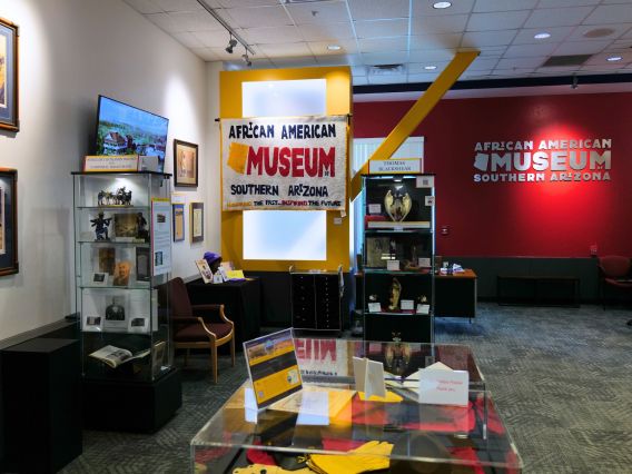 A look inside the museum with art work on display