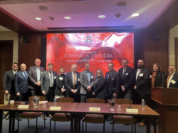 Panelists and moderators of the Copper is Critical event in Washington, D.C. pose for a picture.