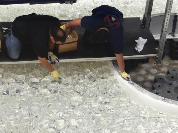 Giant Magellan Telescope mirror pouring at the Richard F. Caris Mirror Lab 