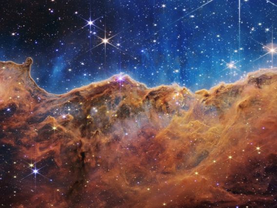 stars, gas and dust in space