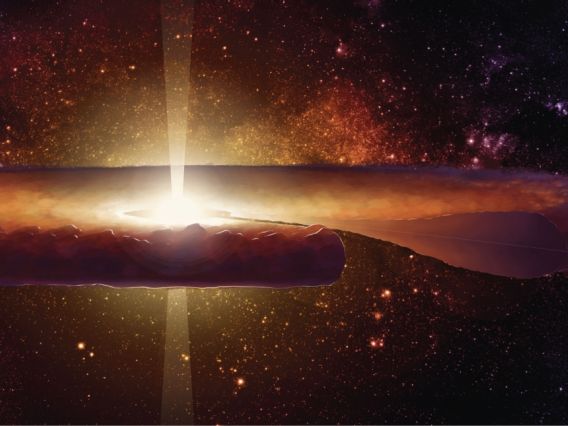 Artist&#039;s impression of a protoplanetary disk