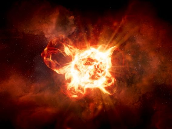 Artist’s impression of the red hypergiant star VY Canis Majoris