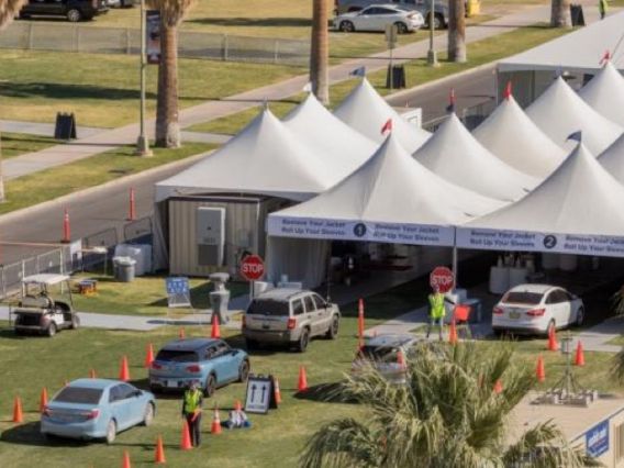 UArizona COVID-19 response pod on campus