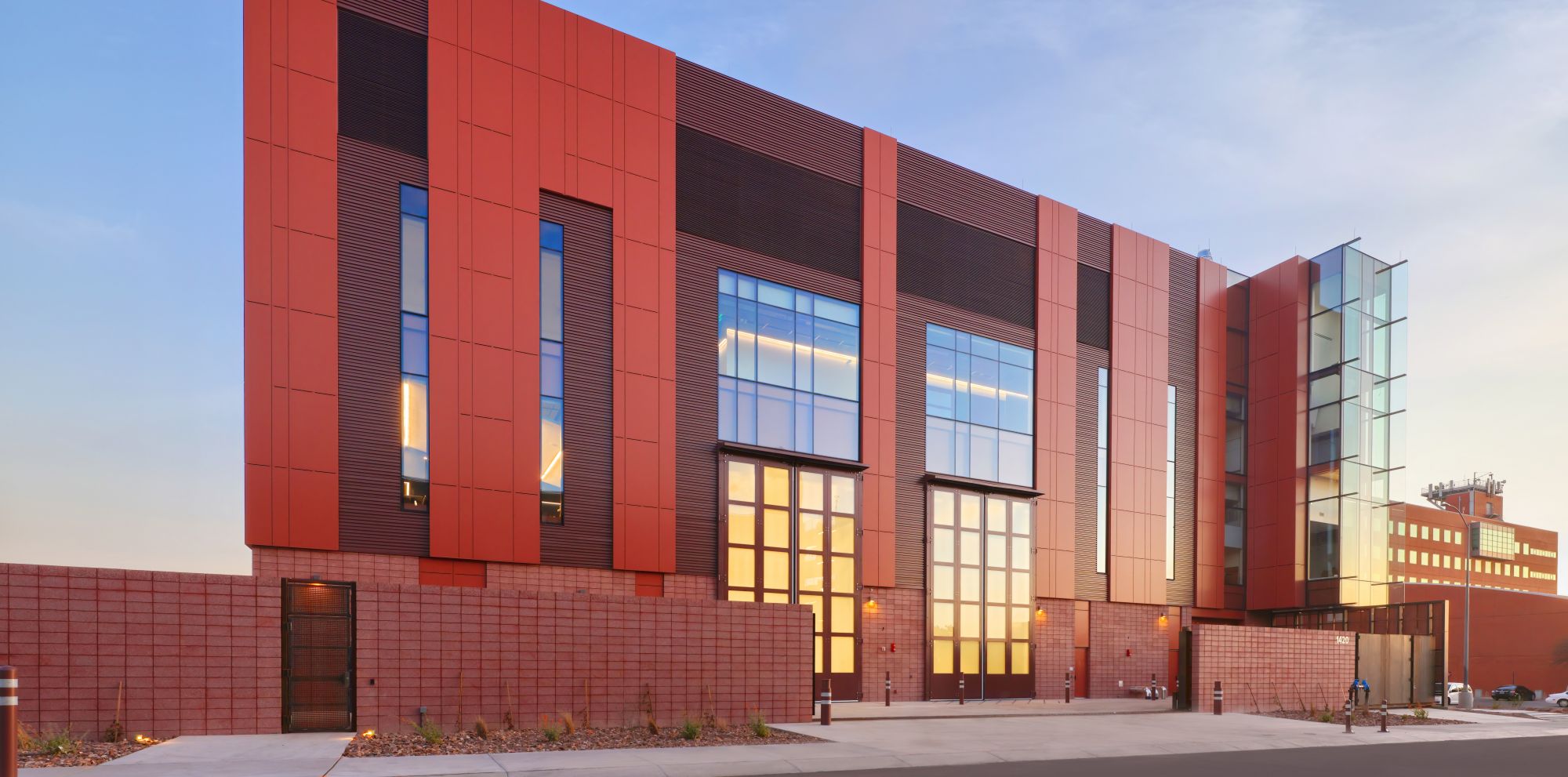 The University of Arizona Applied Research Building at dusk