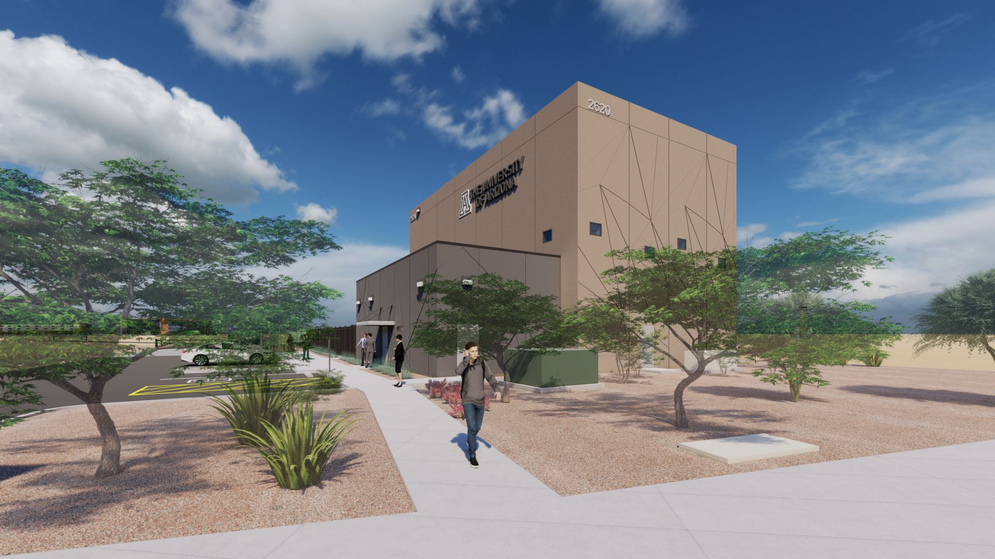 rendering of future Mission Integration Lab building