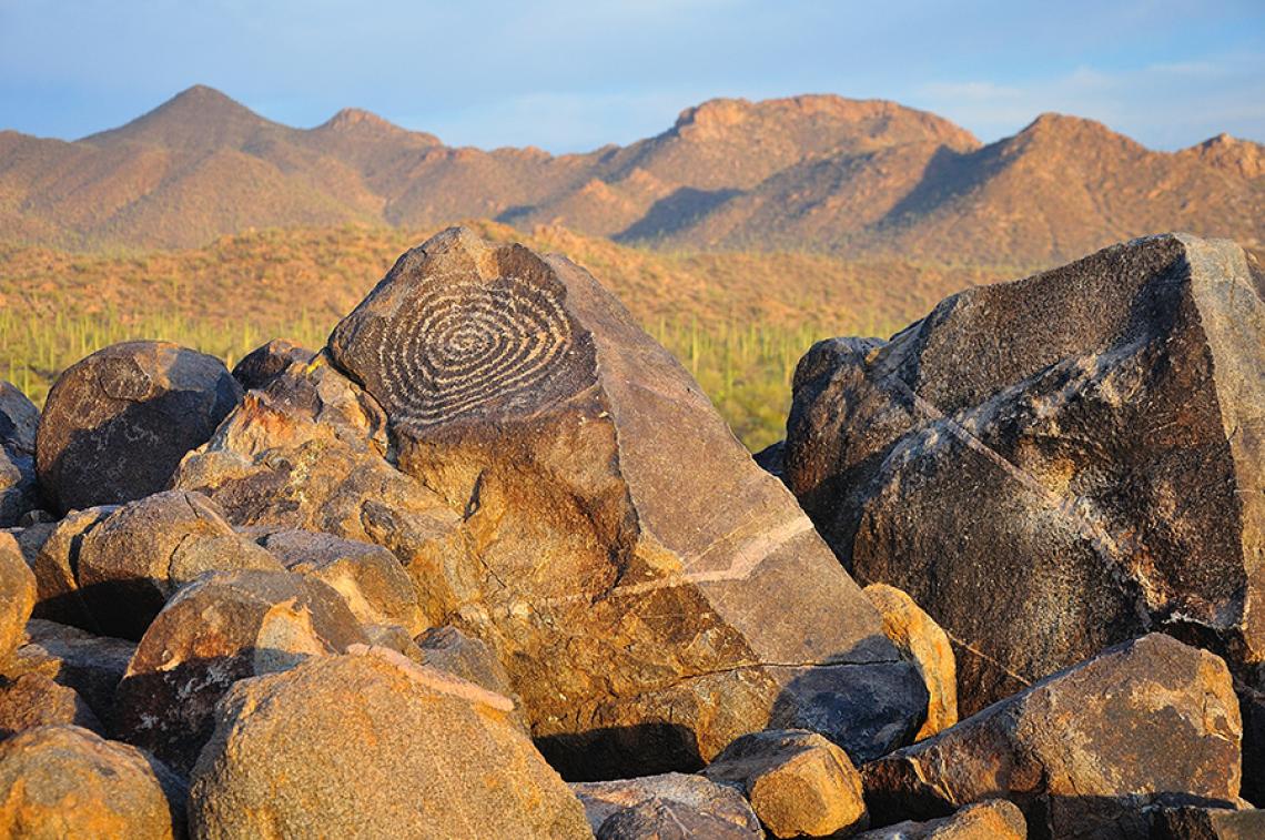 Petroglyphs by the ancient Hohokam people